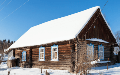 Snow and Ice Buildup Causing Ice Dams to Form